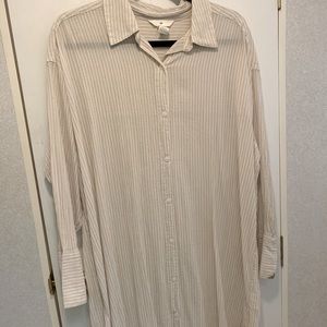 H&M long collared dress with side slits